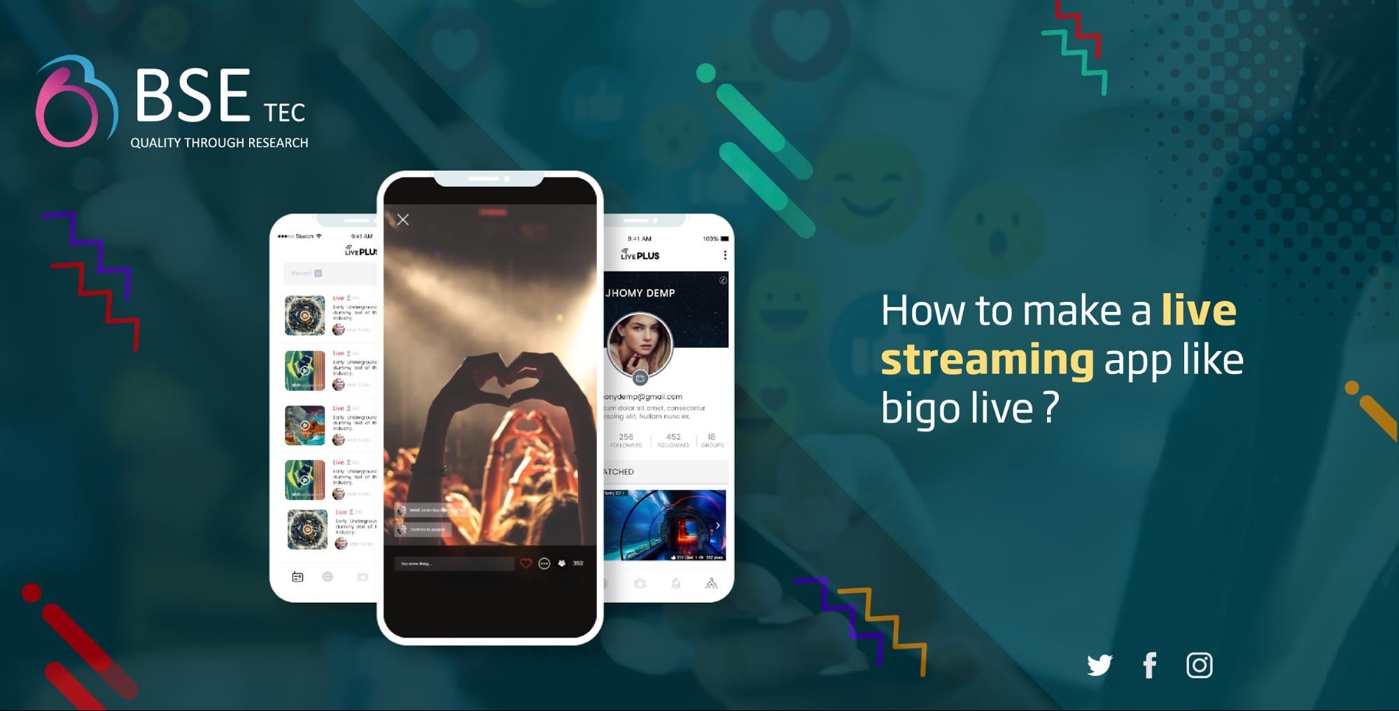 How to make a live streaming app like bigo live?
