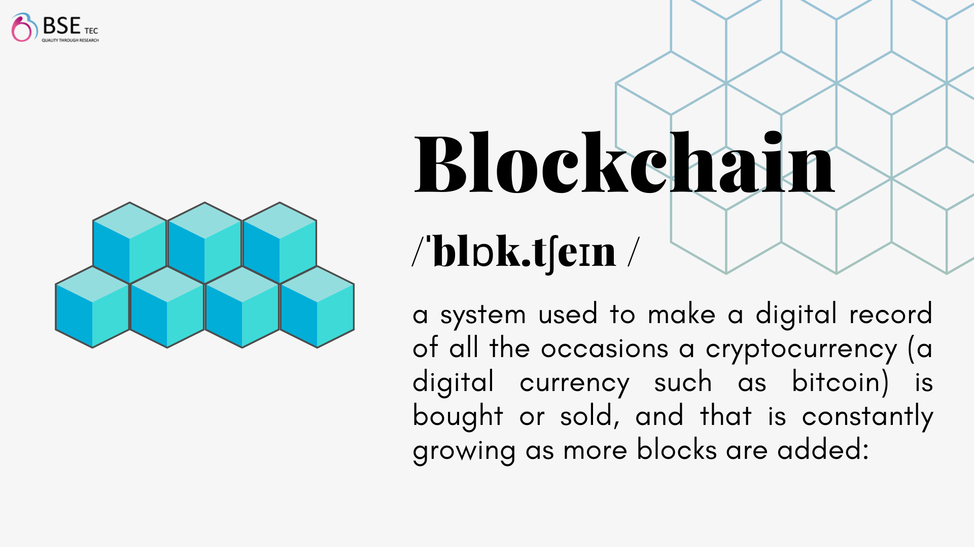 blockchain meaning and definition