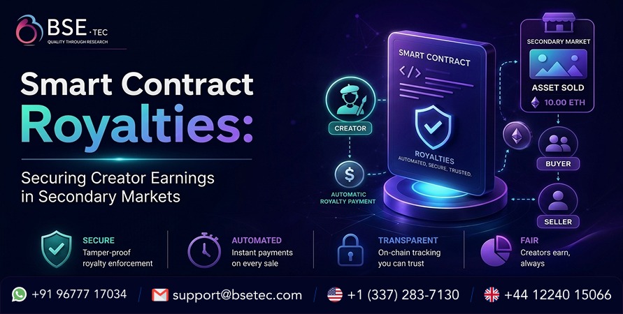 Smart Contract Royalties Securing Creator Earnings in Secondary Markets 