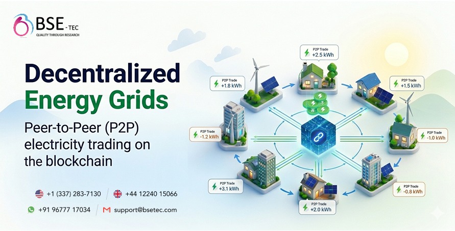 Decentralized Energy Grids Peer-to-Peer (P2P) electricity trading on the blockchain.  